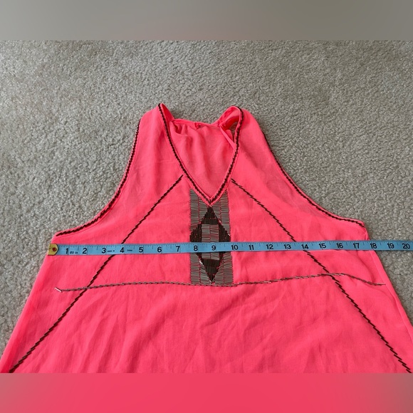 Beaded Sheer Tank Top - Size: Small - Picture 5 of 6